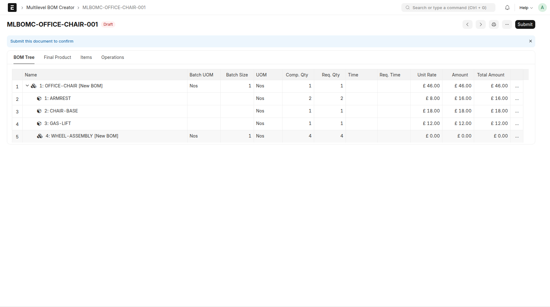 New sub-assembly added