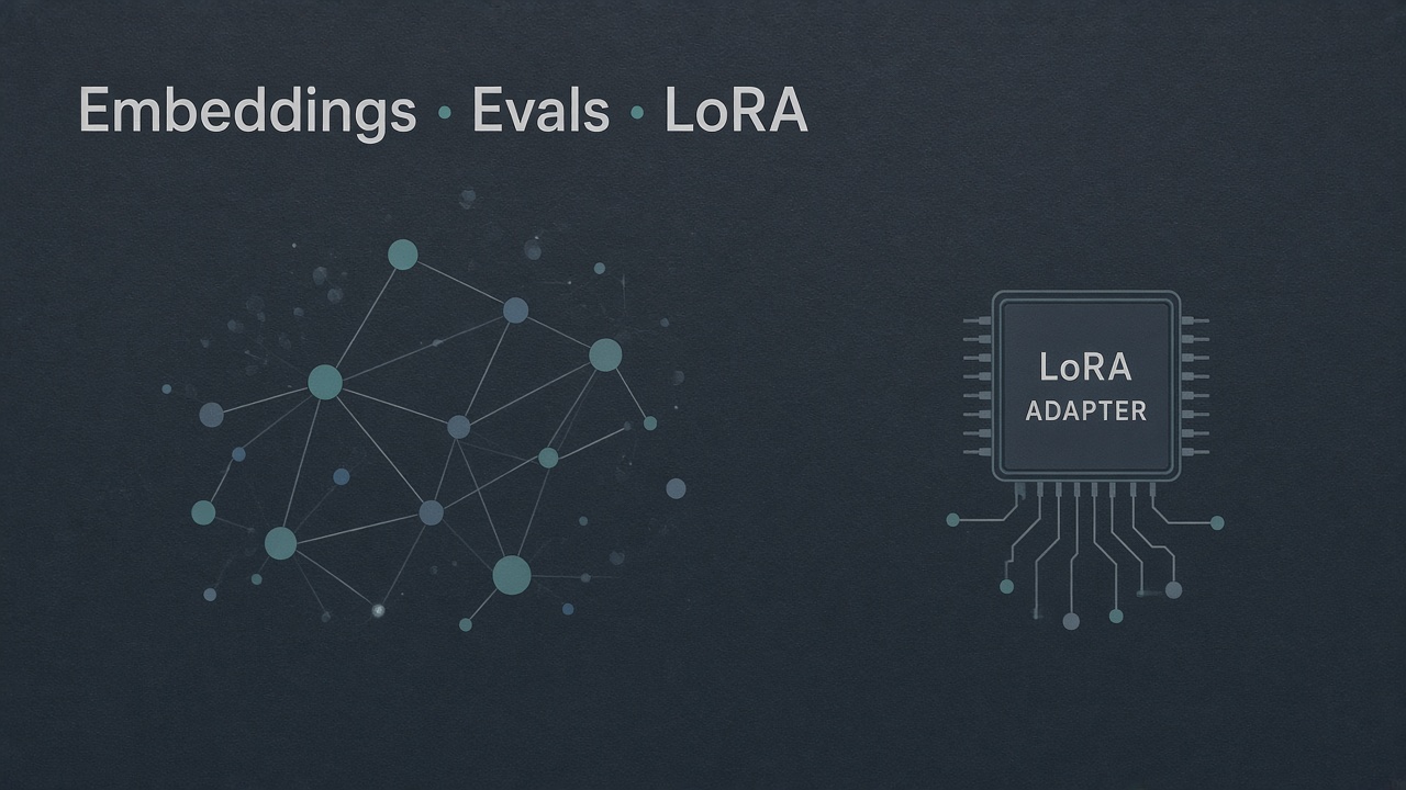 LLM Vocabulary for Engineers: Embeddings, Evals, Quantization, and LoRA