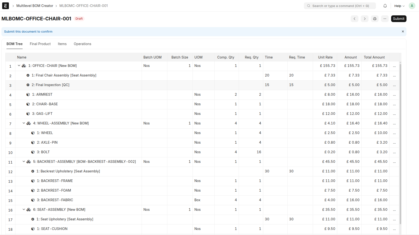 Building Multi-Level BOMs in ERPNext with Multilevel BOM Creator