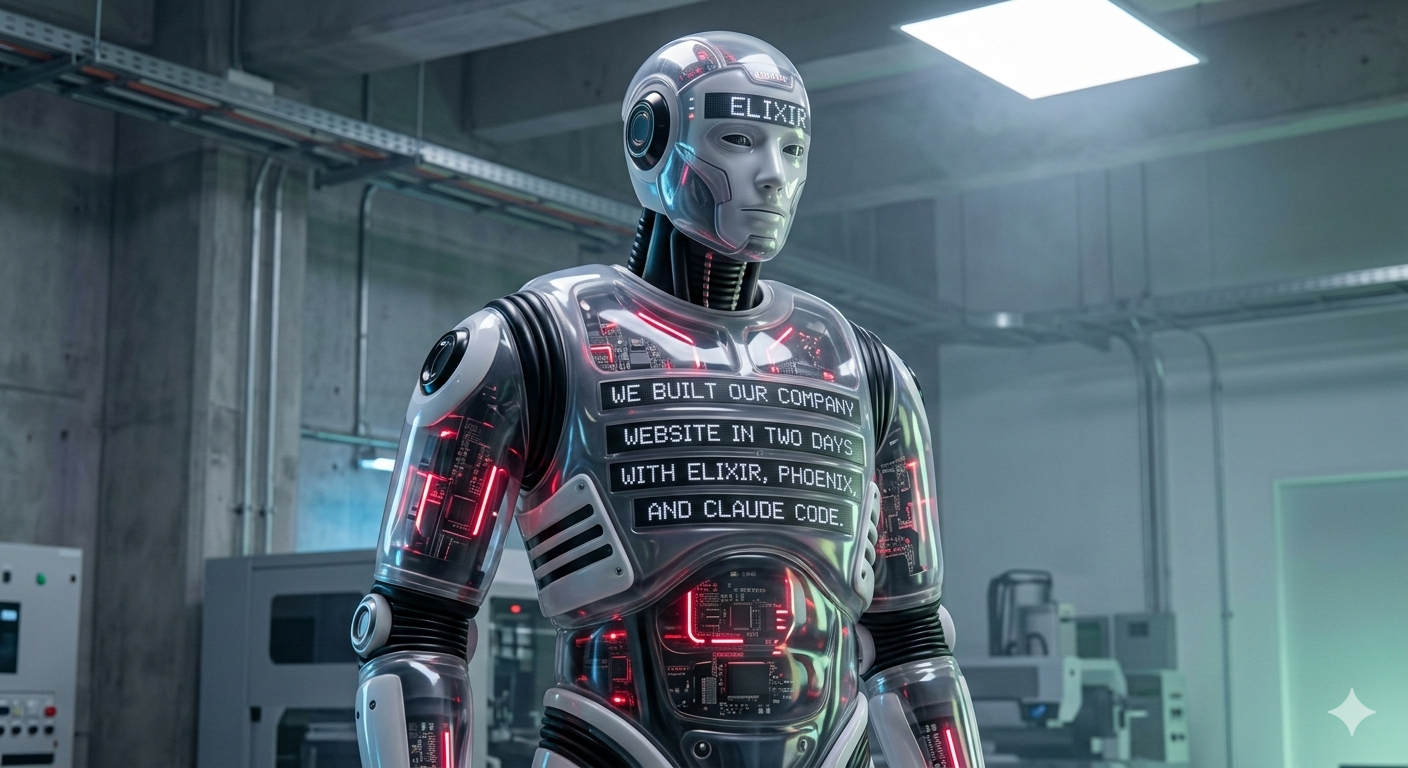 We Built Our Company Website in Two Days with Elixir, Phoenix, and Claude Code