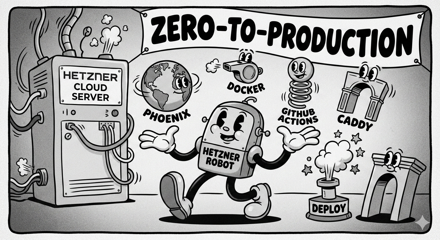 Zero-to-Production: Deploying Phoenix to Hetzner with Docker, GitHub Actions, and Caddy